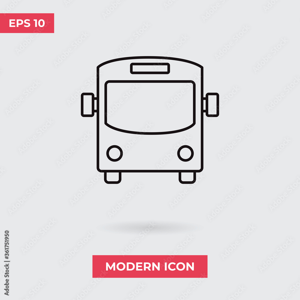 Bus icon vector. Transportation sign Bus icon vector. Transportation sign
