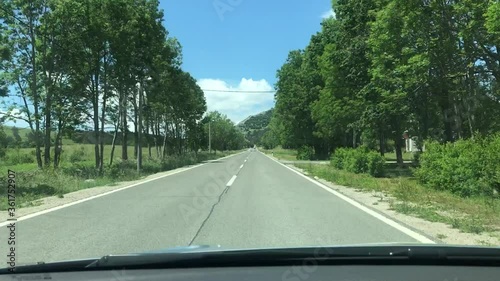 Driving through Baske Ostarije, Croatia photo