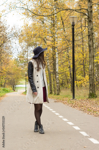 beautiful girl on an autumn walk © picsfromkiki