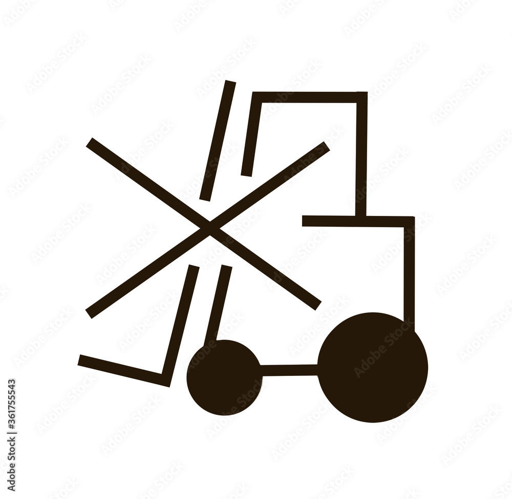 Illustration of packing symbol on white background Illustration of packing symbol on white background