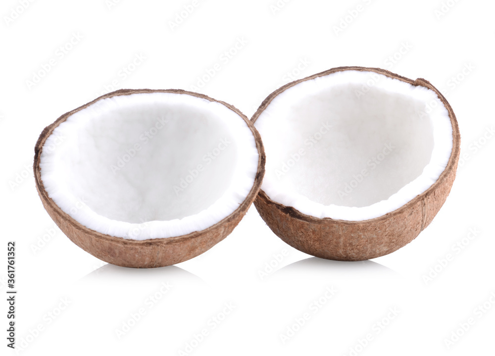 Coconuts isolated on white background. Collection. Coconuts isolated on white background. Collection.