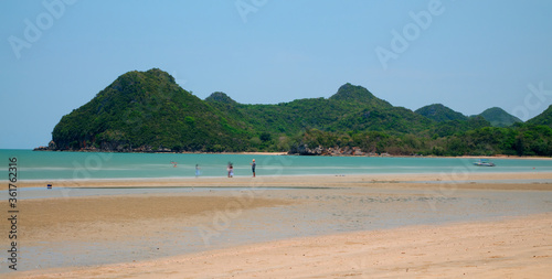 Ao Manao Beach In Prachuap Khiri Khan, Thailand (Longtime Exposure)