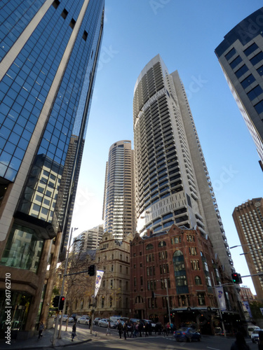 Australia  Sydney  2014 August on the streets of the metropolis  view of buildings