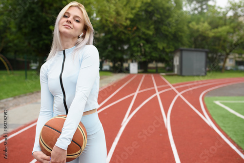 Basketball, ball, gym, girl