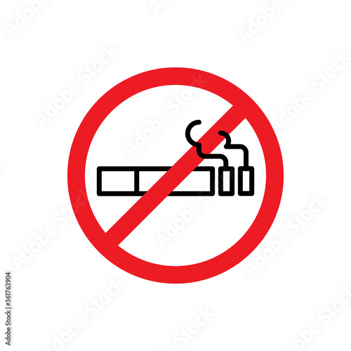 Smoking Cigarette Icon Vector Illustration