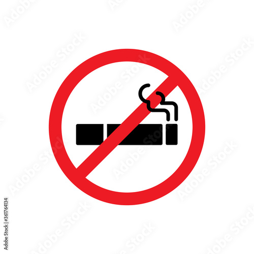 Smoking Cigarette Icon Vector Illustration