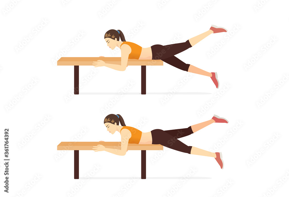 Woman doing Flutter Kicks Exercise on bench in 2 steps.
Illustration about abdominal workout at home. Woman doing Flutter Kicks Exercise on bench in 2 steps.
Illustration about abdominal workout at home.