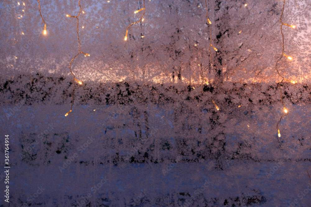 frost patterns on the window frost patterns on the window