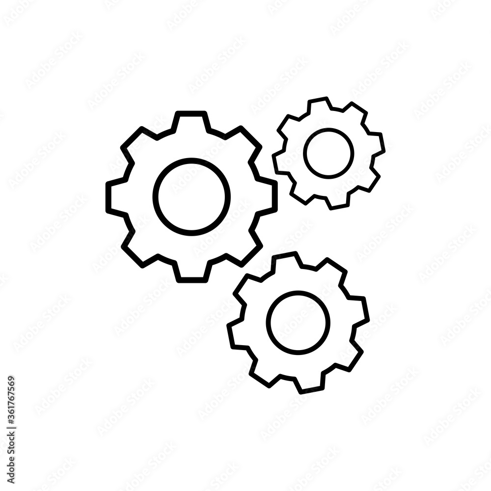 Gear Settings Icon Vector Illustration