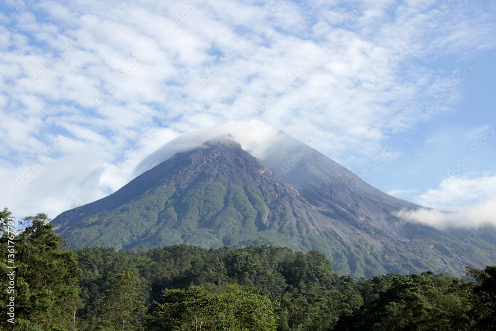 Mount Merapi is seen from the Kaliadem region, Yogyakarta, Indonesia Mount Merapi is seen from the Kaliadem region, Yogyakarta, Indonesia