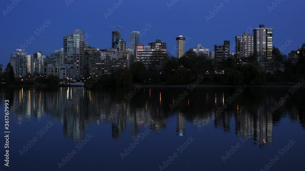 Vancouver from Stanley Park and Lost Lagoon Vancouver from Stanley Park and Lost Lagoon