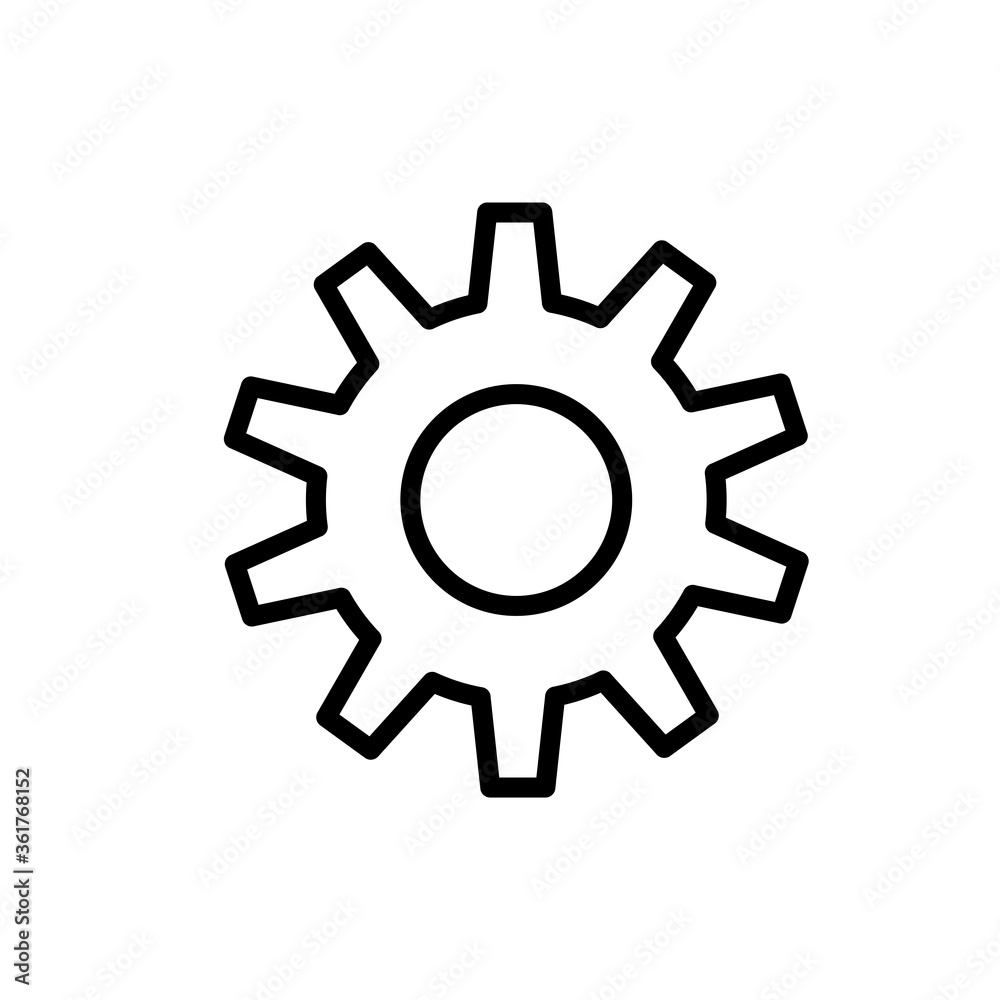 Gear Settings Icon Vector Illustration Gear Settings Icon Vector Illustration