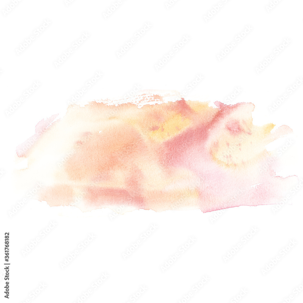 Hand drawn watercolor wash in pale tender pink Hand drawn watercolor wash in pale tender pink