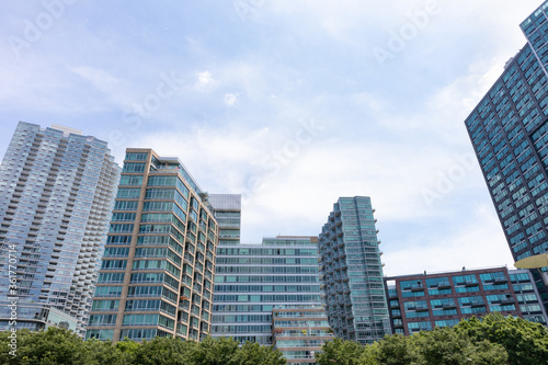Modern Glass Residential Buildings in Long Island City Queens New York © James