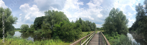 Panorama from a bridge over the Beneden Regge river