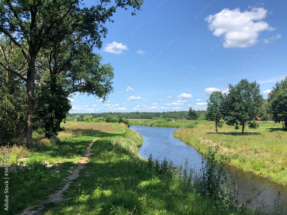 Path around the river Vecht and Junne in Overijssel Path around the river Vecht and Junne in Overijssel