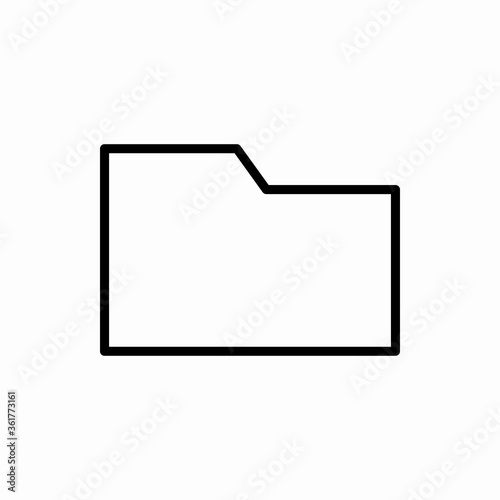 Outline folder icon.Folder vector illustration. Symbol for web and mobile