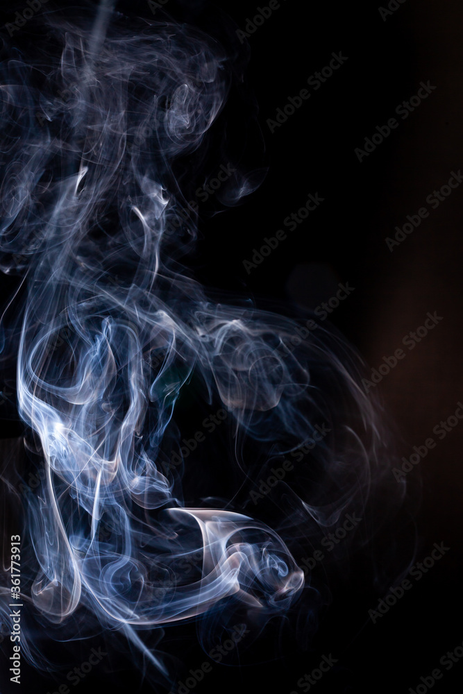 Smoke motion on black background. Smoke motion on black background.