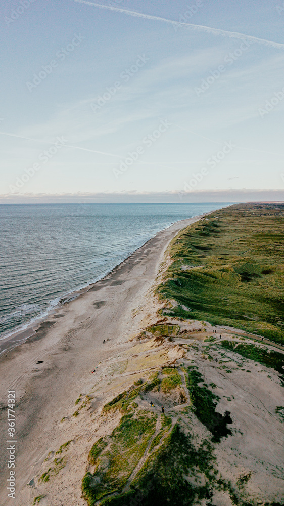 Nordsee und Ringkøbing in Dänemark - Luftbild mit Drohne Nordsee und Ringkøbing in Dänemark - Luftbild mit Drohne