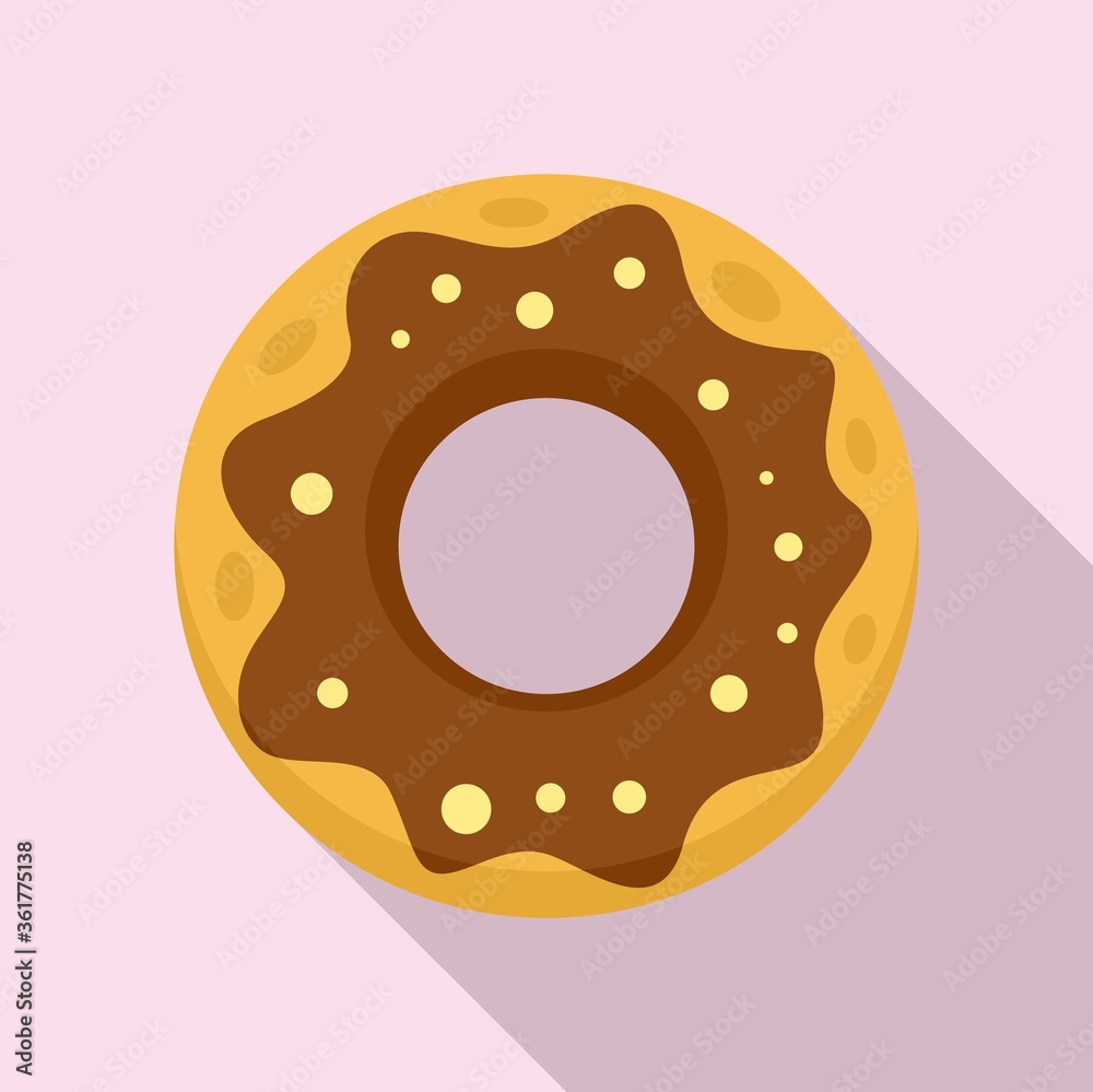 Policeman donut icon. Flat illustration of policeman donut vector icon for web design Policeman donut icon. Flat illustration of policeman donut vector icon for web design