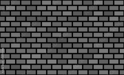 Seamless pattern. Grey brick background. Vector stock illustration for poster