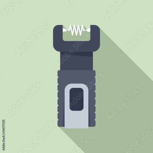 Electric shocker icon. Flat illustration of electric shocker vector icon for web design photo