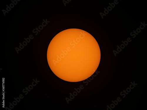 View of the sun on June 11th, 2020, including a sunspot. The solar flares registered that week were the largest since 2017.