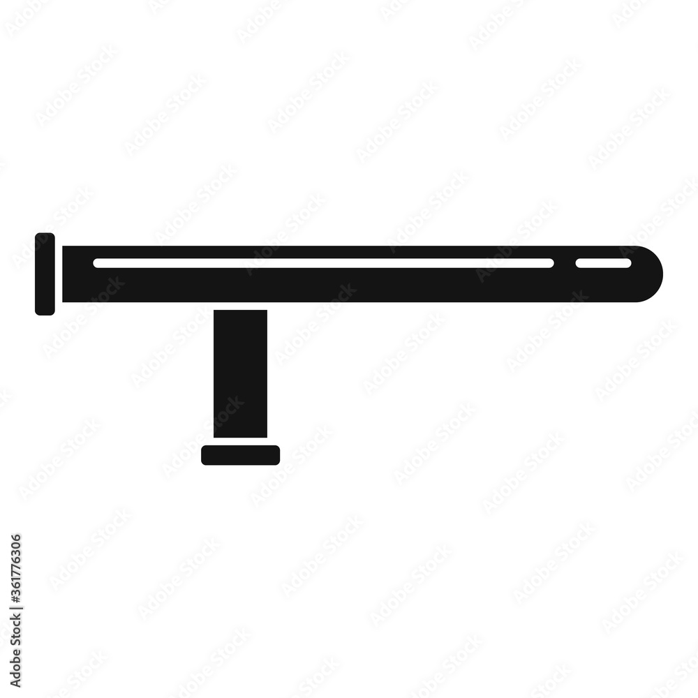 Policeman baton icon. Simple illustration of policeman baton vector icon for web design isolated on white background Policeman baton icon. Simple illustration of policeman baton vector icon for web design isolated on white background