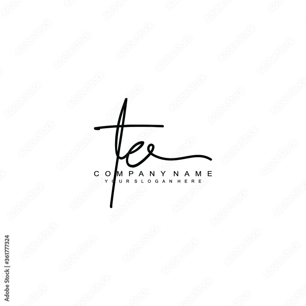 TE initials signature logo. Handwriting logo vector templates. Hand drawn Calligraphy lettering Vector illustration.
TE initials signature logo. Handwriting logo vector templates. Hand drawn Calligraphy lettering Vector illustration.