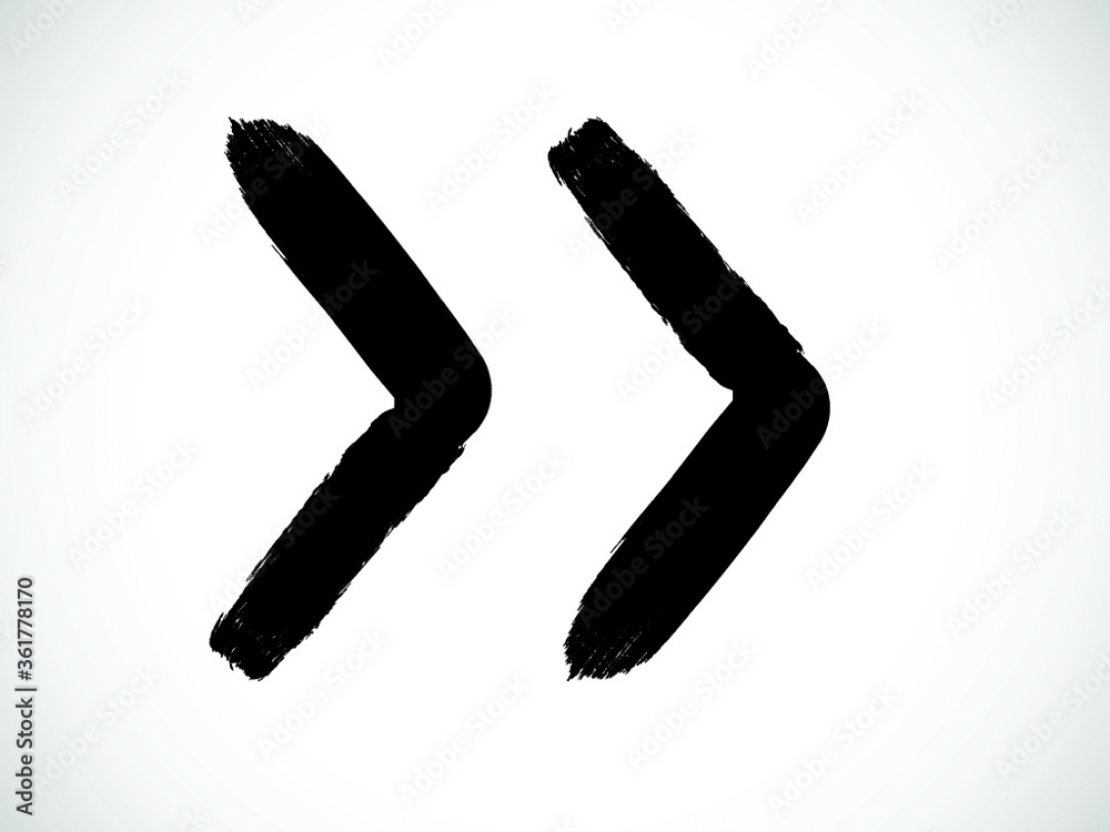 Grunge arrow . Vector design elements . Brush strokes Grunge arrow . Vector design elements . Brush strokes