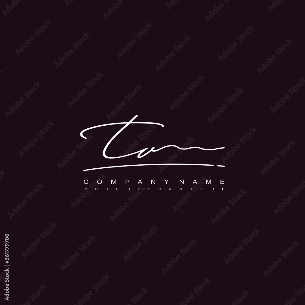 TV initials signature logo. Handwriting logo vector templates. Hand drawn Calligraphy lettering Vector illustration.
TV initials signature logo. Handwriting logo vector templates. Hand drawn Calligraphy lettering Vector illustration.