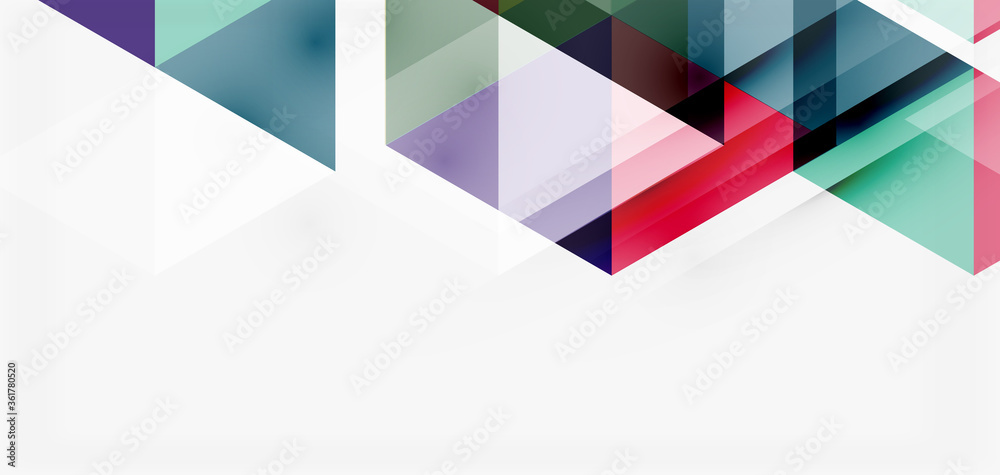 Geometric abstract background, mosaic triangle and hexagon shapes. Trendy abstract layout template for business or technology presentation, internet poster or web brochure cover, wallpaper Geometric abstract background, mosaic triangle and hexagon shapes. Trendy abstract layout template for business or technology presentation, internet poster or web brochure cover, wallpaper