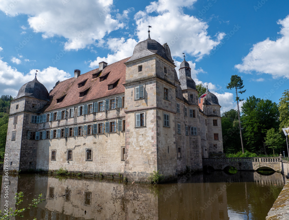 Wasserschloss Mitwitz in Thüringen Deutschland