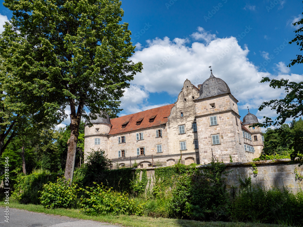 Wasserschloss Mitwitz in Thüringen Ostdeutschland