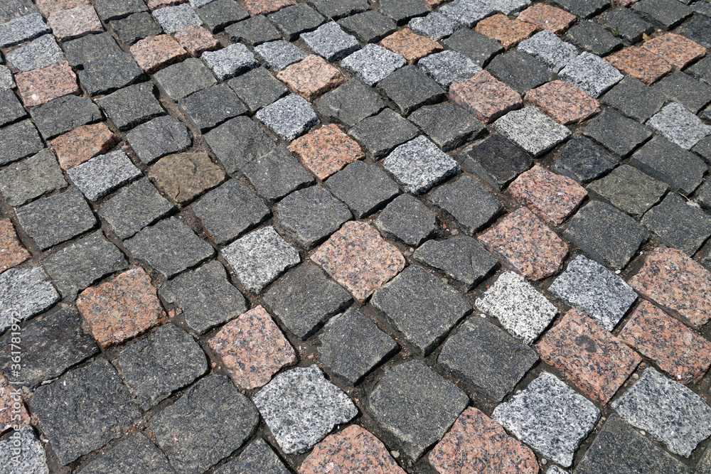 Stone pavement texture.