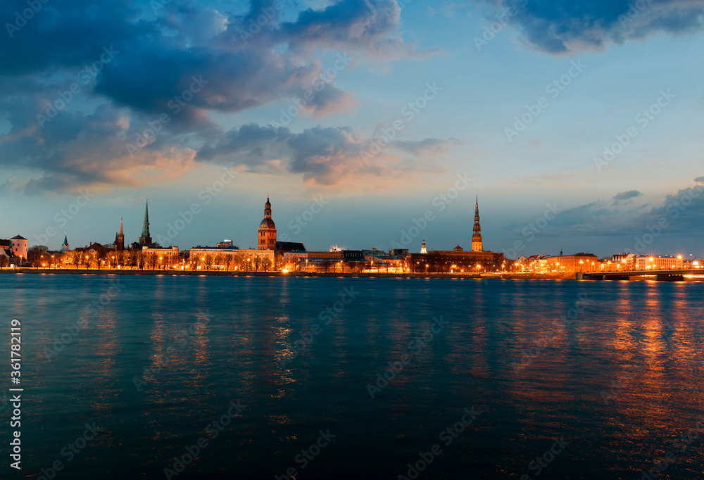 Riga sunset, Latvia