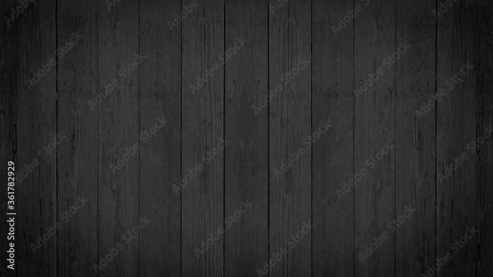 old black grey gray rustic dark wooden texture - wood background - obrazy, fototapety, plakaty 