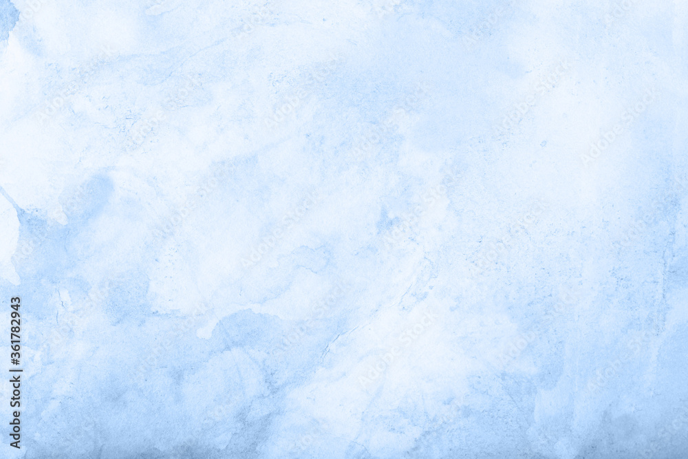 Blue light watercolor background, texture paper