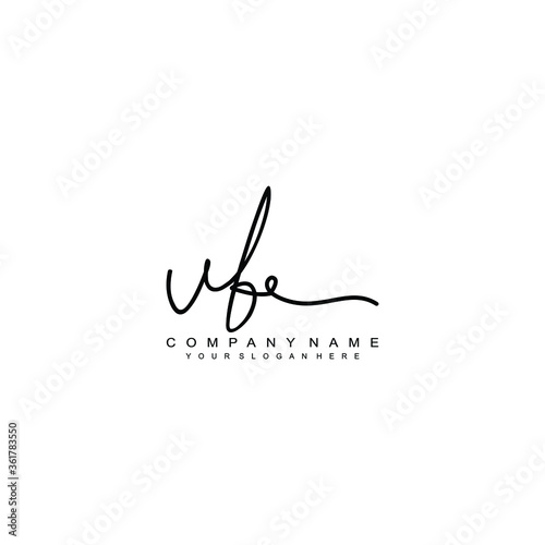 VB initials signature logo. Handwriting logo vector templates. Hand drawn Calligraphy lettering Vector illustration. 