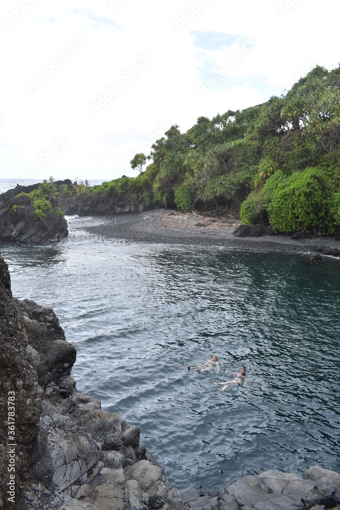 Swimming cove in Hawaii 