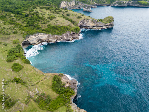 Drone shot - Lembongan, Klungkung, Bali, Indonesien