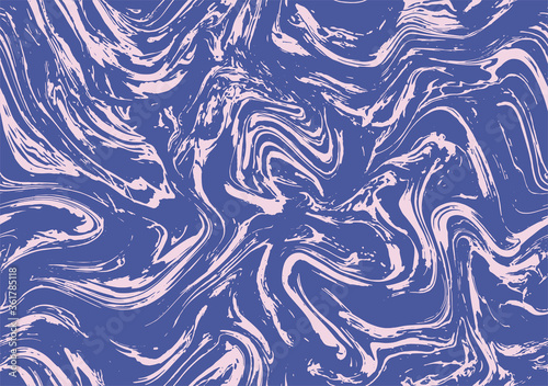Light Seamless Fashion Vector Pattern. Indigo Blue Textile Paint Surface. Cyan Repeat Vintage Graphic Ebru. Ink Repeat Fluid Graphic Backdrop. White Seamless Agate.