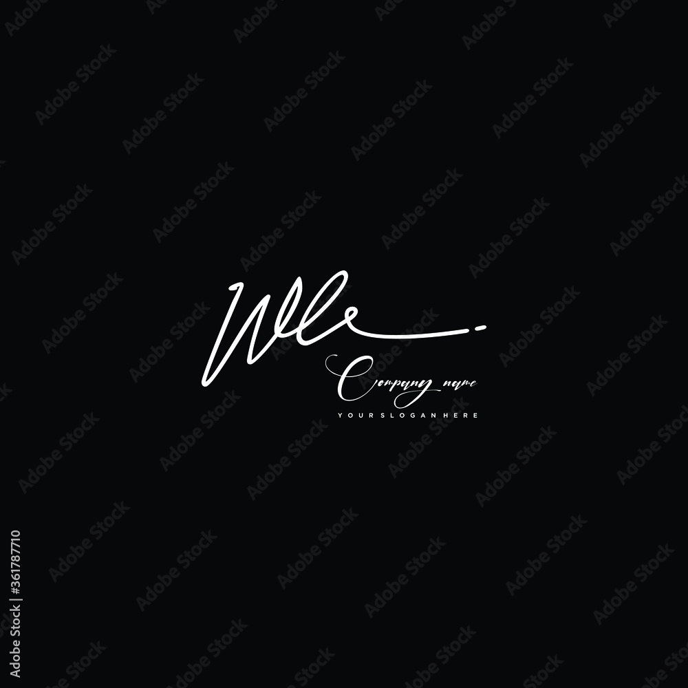 WL initials signature logo. Handwriting logo vector templates. Hand drawn Calligraphy lettering Vector illustration.
WL initials signature logo. Handwriting logo vector templates. Hand drawn Calligraphy lettering Vector illustration.