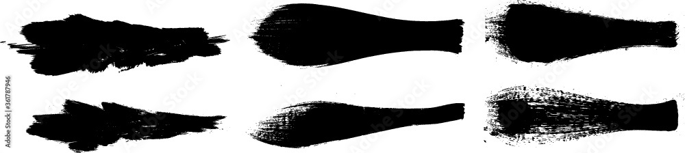 Grunge Paint Roller . Vector brush Stroke . Distressed banner . Black stripes isolated. paintbrush collection . Modern Textured shape . Dry border in Black . Bulge lines Grunge Paint Roller . Vector brush Stroke . Distressed banner . Black stripes isolated. paintbrush collection . Modern Textured shape . Dry border in Black . Bulge lines