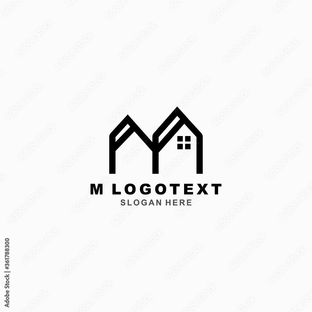 Fototapeta premium M Letter Logo Template, Logo Icons, Letter Icons