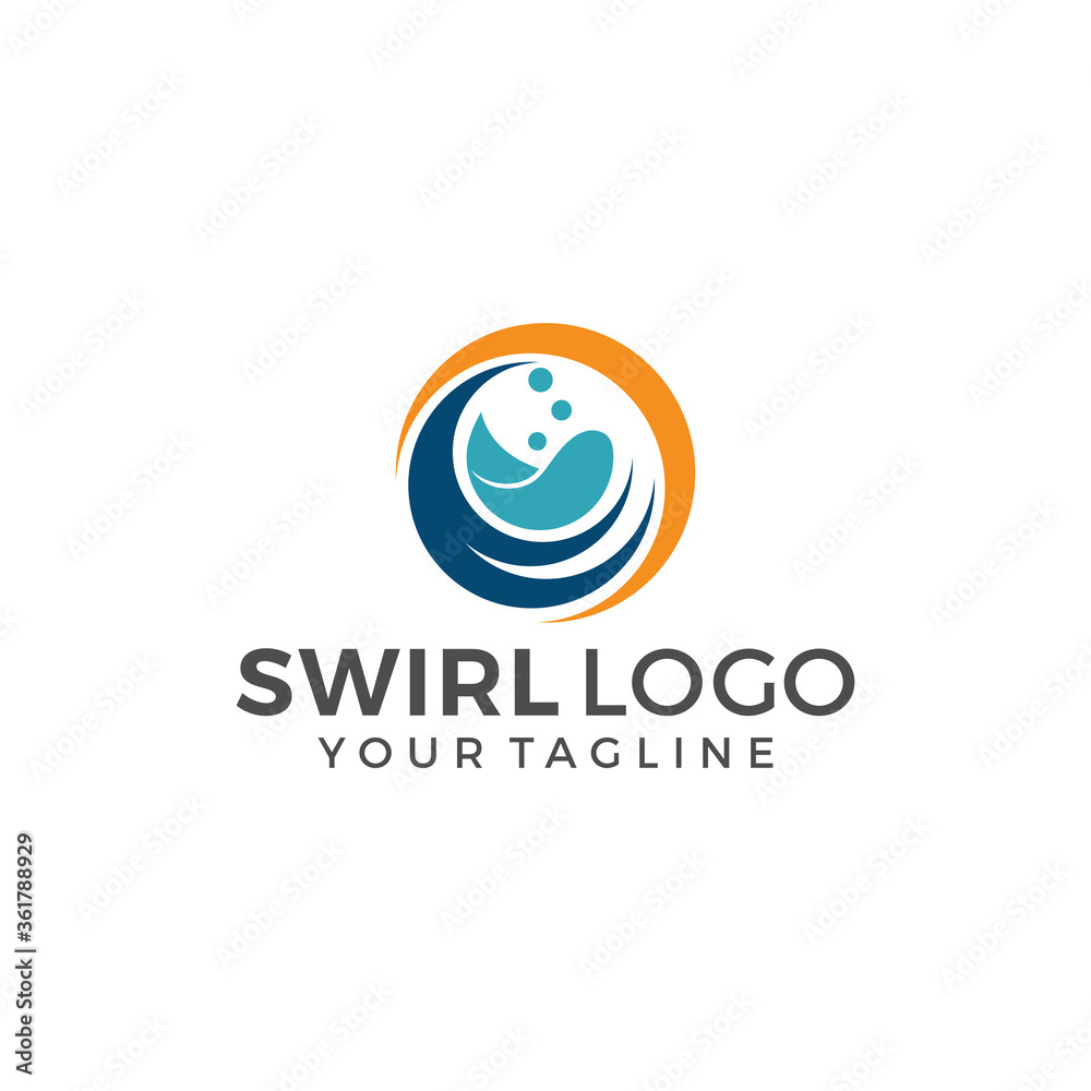Abstract Circle Swirl Logo Template Illustration Design Abstract Circle Swirl Logo Template Illustration Design