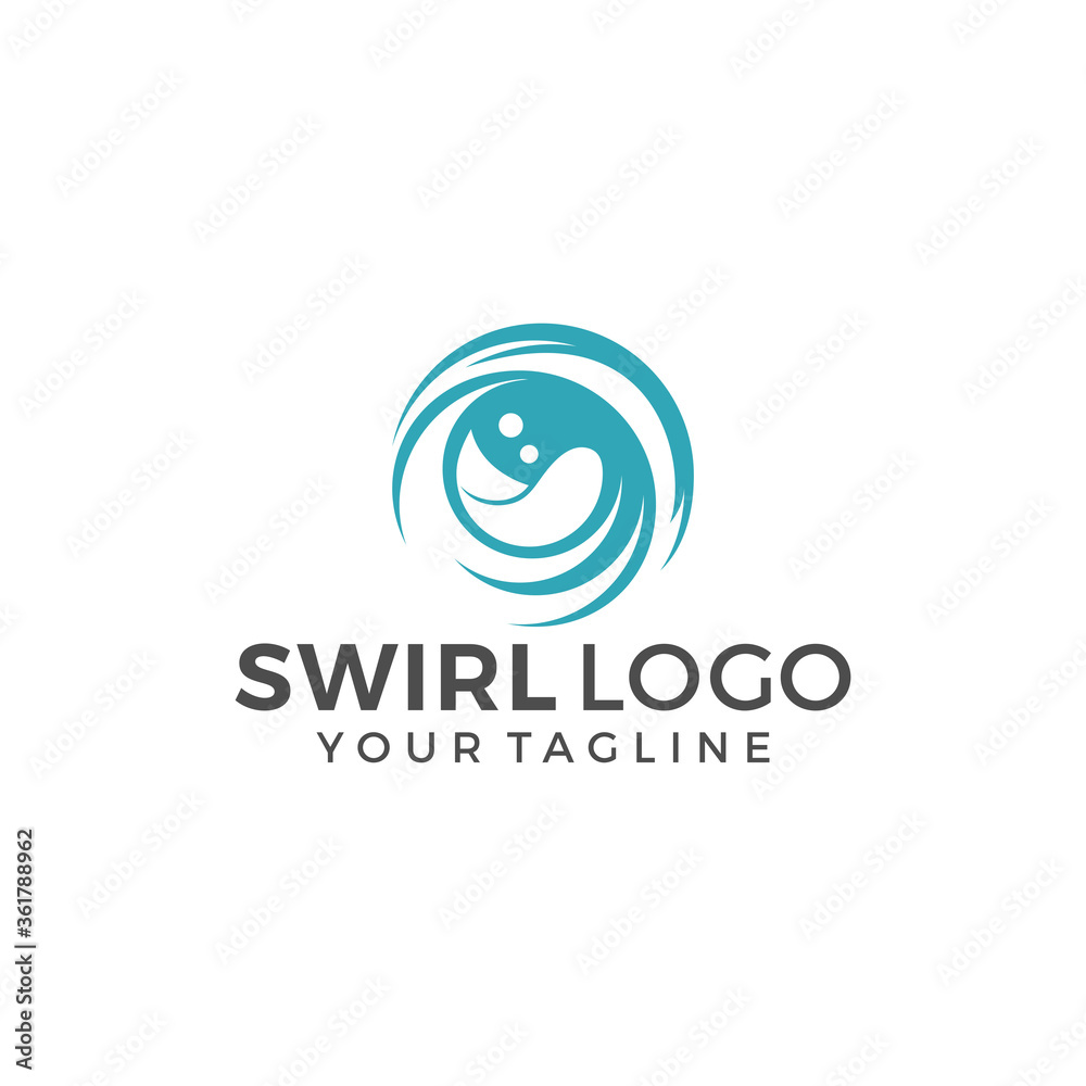 Abstract Circle Swirl Logo Template Illustration Design Abstract Circle Swirl Logo Template Illustration Design