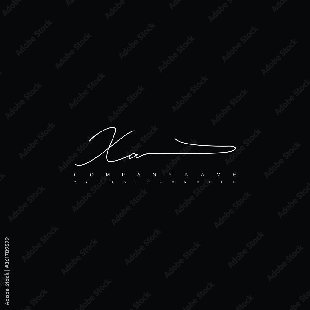 XA initials signature logo. Handwriting logo vector templates. Hand drawn Calligraphy lettering Vector illustration.
XA initials signature logo. Handwriting logo vector templates. Hand drawn Calligraphy lettering Vector illustration.