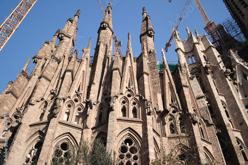 Sagrada Familia church in Barcelona, Spain.