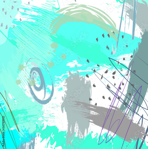 Abstract colorful  paint brush and  scribble lines pattern background. colorful  nice brush strokes and hand drawn background.  beautiful grunge and stripes  background. cute kids sketch drawing